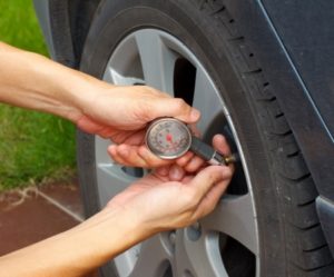 Check car tyre pressures